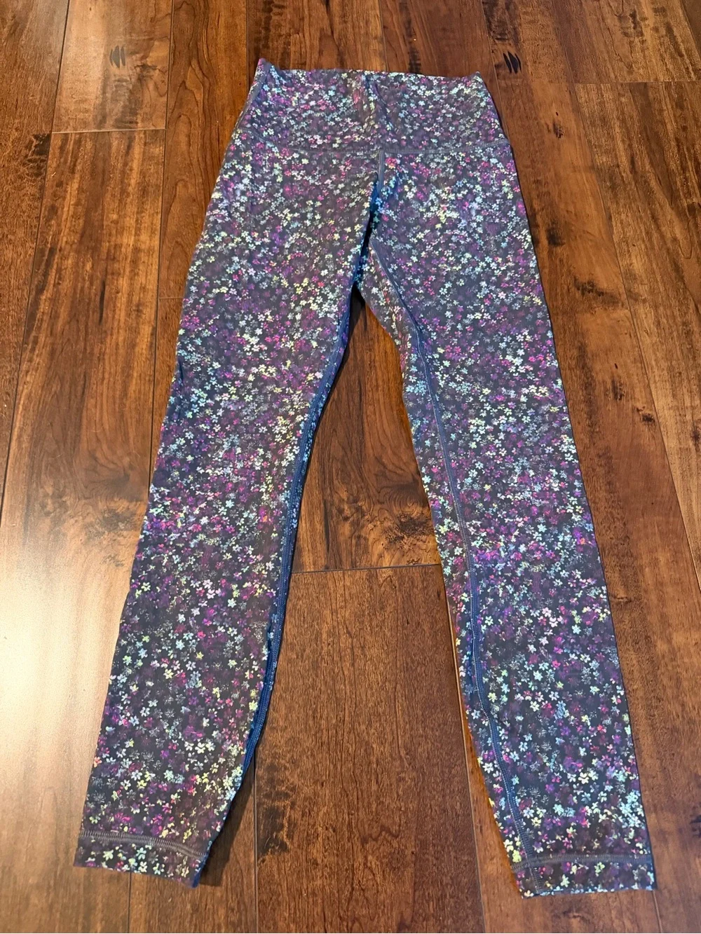 lululemon athletica Purple Floral High-Rise Leggings